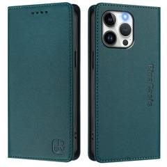 For iPhone 15 Pro Max Leather Case RINACASIS RC01 Phone Cover with RFID Blocking Wallet Stand - TechGearPal