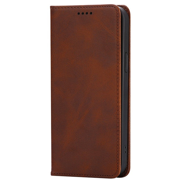For iPhone 14 Pro Case Wallet Calf Texture Leather Phone Cover with Hidden Magnetic Closure - TechGearPal