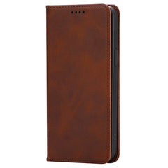 For iPhone 14 Pro Case Wallet Calf Texture Leather Phone Cover with Hidden Magnetic Closure - TechGearPal