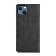 For iPhone 14 Case Wallet Calf Texture Leather Phone Cover with Hidden Magnetic Closure - TechGearPal