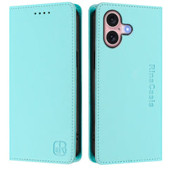 For iPhone 16 Leather Case RINACASIS RC01 Phone Cover with RFID Blocking Wallet Stand - TechGearPal