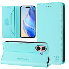 For iPhone 16 Leather Case RINACASIS RC01 Phone Cover with RFID Blocking Wallet Stand - TechGearPal