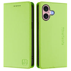 For iPhone 16 Leather Case RINACASIS RC01 Phone Cover with RFID Blocking Wallet Stand - TechGearPal