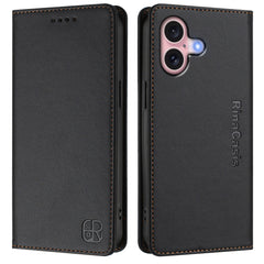 For iPhone 16 Leather Case RINACASIS RC01 Phone Cover with RFID Blocking Wallet Stand - TechGearPal