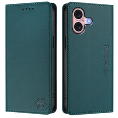For iPhone 16 Leather Case RINACASIS RC01 Phone Cover with RFID Blocking Wallet Stand - TechGearPal