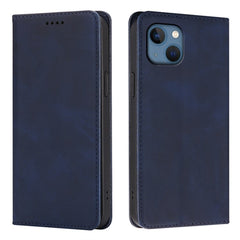 For iPhone 13 Case Wallet Calf Texture Leather Phone Cover with Hidden Magnetic Closure - TechGearPal