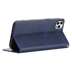 For iPhone 13 Pro Max Case Wallet Calf Texture Leather Phone Cover with Hidden Magnetic Closure - TechGearPal