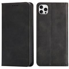 For iPhone 13 Pro Max Case Wallet Calf Texture Leather Phone Cover with Hidden Magnetic Closure - TechGearPal