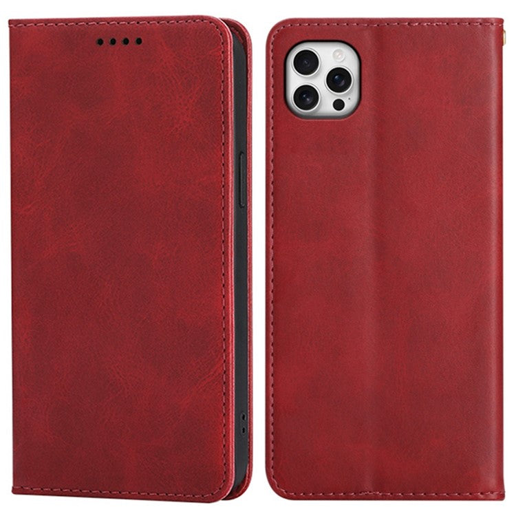 For iPhone 13 Pro Max Case Wallet Calf Texture Leather Phone Cover with Hidden Magnetic Closure - TechGearPal