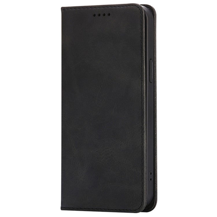 For iPhone 13 Pro Case Wallet Calf Texture Leather Phone Cover with Hidden Magnetic Closure - TechGearPal