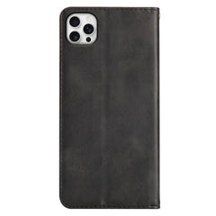For iPhone 13 Pro Case Wallet Calf Texture Leather Phone Cover with Hidden Magnetic Closure - TechGearPal