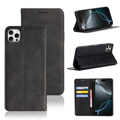 For iPhone 13 Pro Case Wallet Calf Texture Leather Phone Cover with Hidden Magnetic Closure - TechGearPal