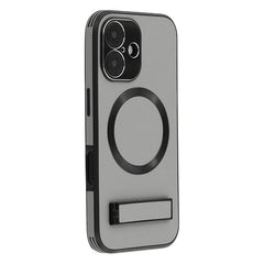 For iPhone 16 Kickstand Case Compatible with MagSafe PC + TPU + PU Phone Back Cover - TechGearPal