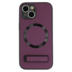 For iPhone 13 Kickstand Case Compatible with MagSafe PC + TPU + PU Phone Back Cover - TechGearPal