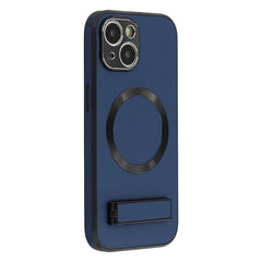 For iPhone 13 Kickstand Case Compatible with MagSafe PC + TPU + PU Phone Back Cover - TechGearPal