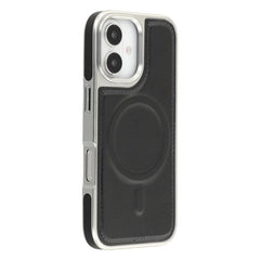 For iPhone 16 Case Compatible with MagSafe Electroplating Edge PU + TPU + PC Phone Back Cover - TechGearPal
