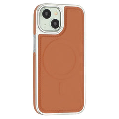 For iPhone 14 / 13 Case Compatible with MagSafe Electroplating Edge PU + TPU + PC Phone Back Cover - TechGearPal