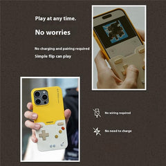 BITMOLAB GAMEBABY For iPhone 16 Pro Max Case Retro Handheld Game Console Design Phone Cover - TechGearPal