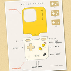 BITMOLAB GAMEBABY For iPhone 16 Pro Max Case Retro Handheld Game Console Design Phone Cover - TechGearPal