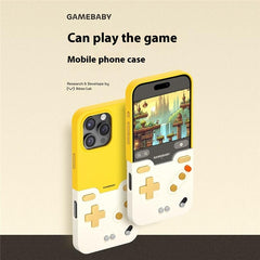 BITMOLAB GAMEBABY For iPhone 16 Pro Max Case Retro Handheld Game Console Design Phone Cover - TechGearPal