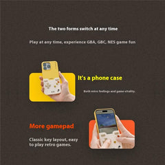 BITMOLAB GAMEBABY For iPhone 16 Pro Max Case Retro Handheld Game Console Design Phone Cover - TechGearPal