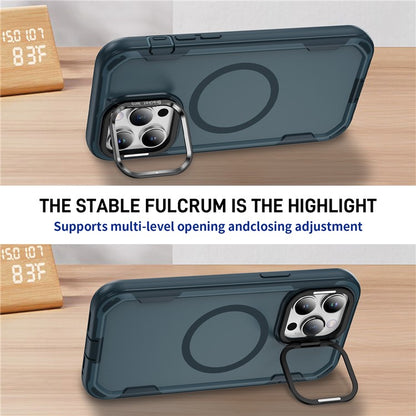 For iPhone 14 Pro Case Compatible with MagSafe Lens Frame Kickstand TPU + PC Shockproof Phone Cover - TechGearPal