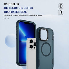For iPhone 13 Pro Max Case Compatible with MagSafe Lens Frame Kickstand TPU + PC Shockproof Phone Cover - TechGearPal