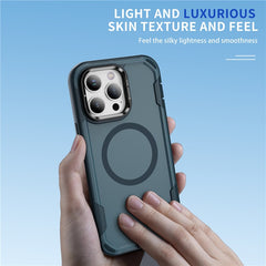 For iPhone 13 Pro Max Case Compatible with MagSafe Lens Frame Kickstand TPU + PC Shockproof Phone Cover - TechGearPal