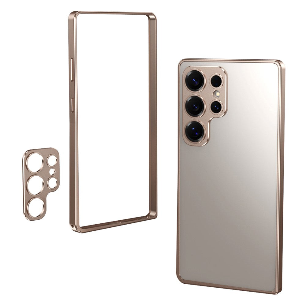 For Samsung Galaxy S25 Ultra Bumper Case Alloy Frame Cover with Lens Frame - TechGearPal