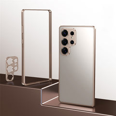 For Samsung Galaxy S25 Ultra Bumper Case Alloy Frame Cover with Lens Frame