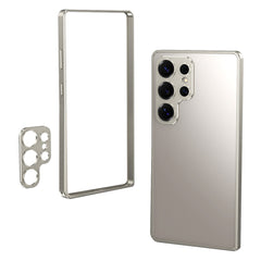 For Samsung Galaxy S25 Ultra Bumper Case Alloy Frame Cover with Lens Frame