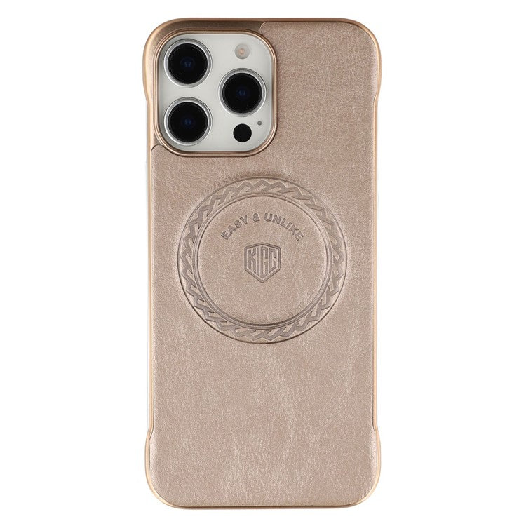 KIGC For iPhone 14 Pro Max Magnetic Case Electroplating PC + PU Phone Back Cover - TechGearPal