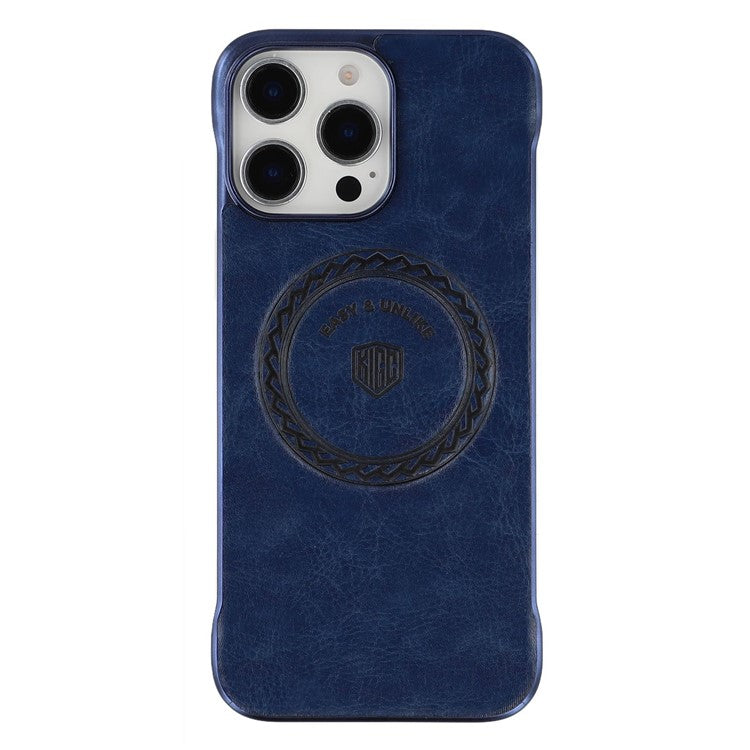 KIGC For iPhone 14 Pro Max Magnetic Case Electroplating PC + PU Phone Back Cover - TechGearPal