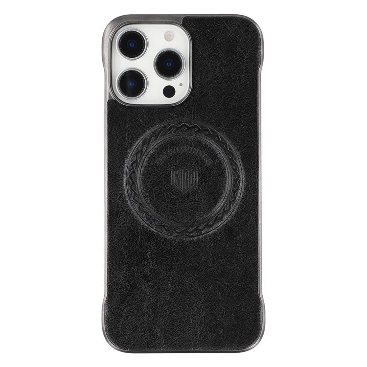 KIGC For iPhone 14 Pro Max Magnetic Case Electroplating PC + PU Phone Back Cover - TechGearPal