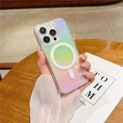 For iPhone 14 Pro Max Case Compatible with MagSafe Acrylic + TPU Gradient Phone Cover - TechGearPal