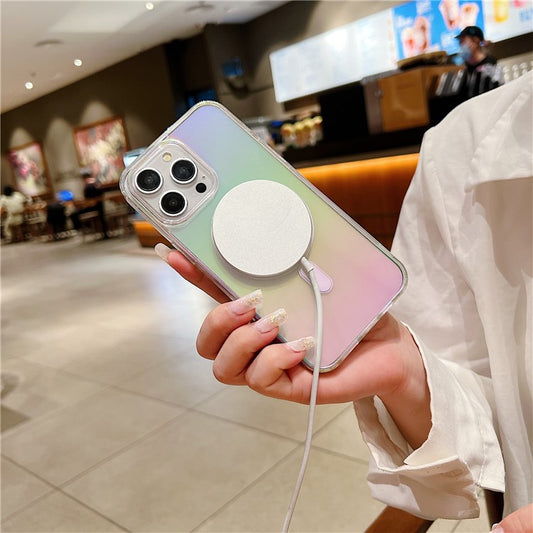 For iPhone 14 Pro Case Compatible with MagSafe Acrylic + TPU Gradient Phone Cover - TechGearPal