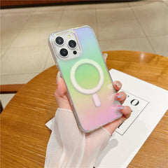 For iPhone 14 Pro Case Compatible with MagSafe Acrylic + TPU Gradient Phone Cover - TechGearPal