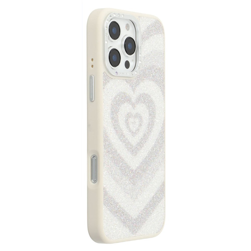 JAUCASE For iPhone 16 Pro Max Magnetic Case Heart Pattern PU + TPU + PC Phone Back Cover - TechGearPal