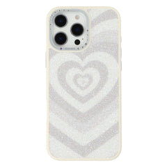JAUCASE For iPhone 16 Pro Max Magnetic Case Heart Pattern PU + TPU + PC Phone Back Cover