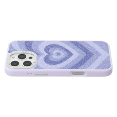 JAUCASE For iPhone 16 Pro Max Magnetic Case Heart Pattern PU + TPU + PC Phone Back Cover