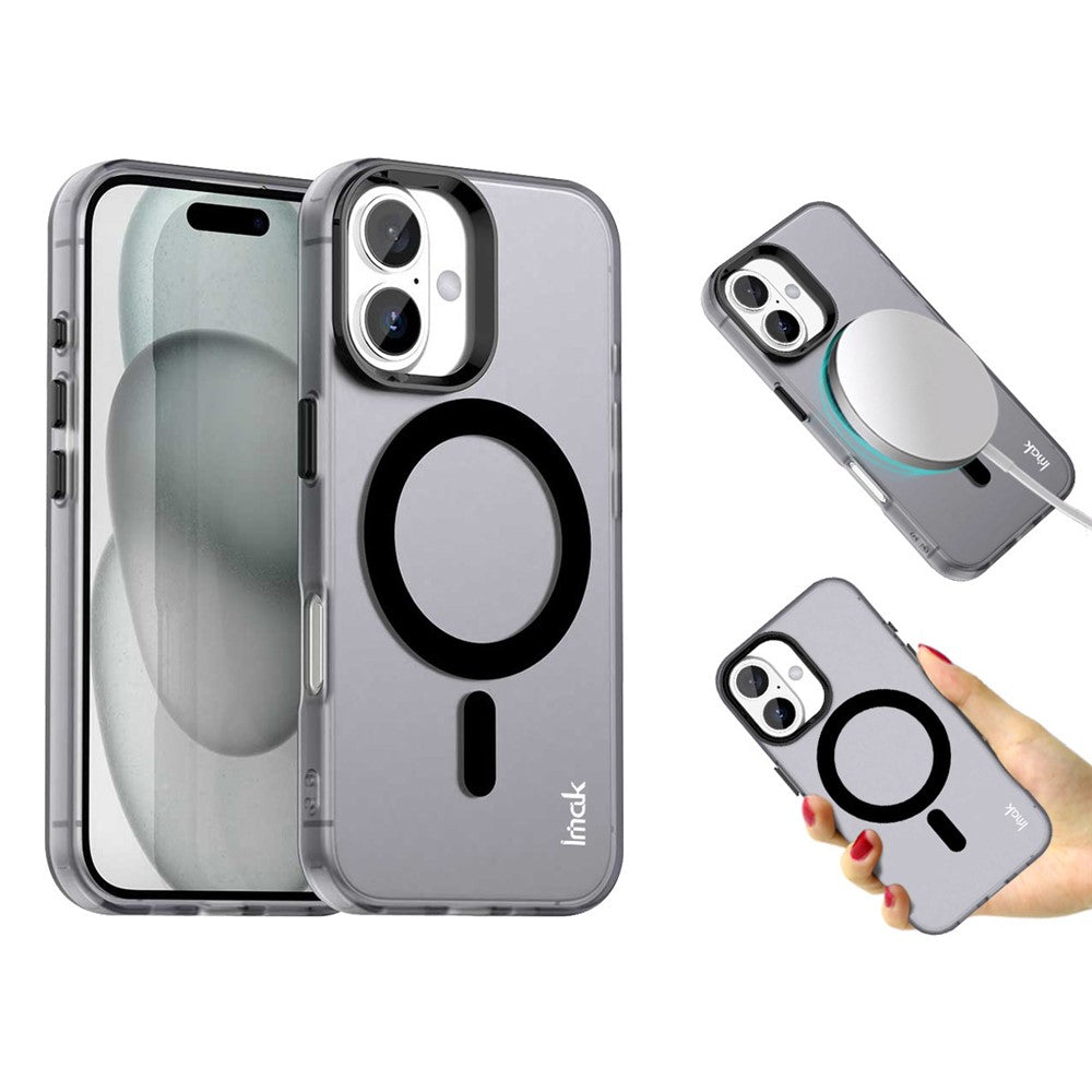 IMAK For iPhone 16 Plus Case Compatible with MagSafe Candy Color Anti Drop TPU + PET Back Cover - TechGearPal