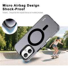IMAK For iPhone 16 Plus Case Compatible with MagSafe Candy Color Anti Drop TPU + PET Back Cover