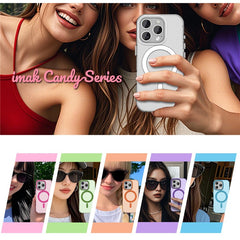 IMAK For iPhone 16 Pro Case Compatible with MagSafe Candy Color Anti Drop TPU + PET Back Cover - TechGearPal
