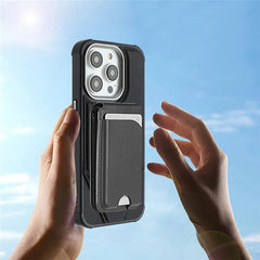 For iPhone 14 Pro Case Compatible with MagSafe Kickstand TPU + PU Leather Phone Cover - TechGearPal