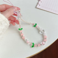 For iPhone 16 Pro Max Silicone Case Cute 3D Tulip Design Shockproof Phone Back Cover with Lanyard