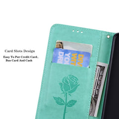 For iPhone 14 Pro Max Case Rose Pattern Leather Wallet Phone Cover with Strap - TechGearPal