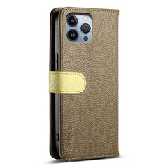 ESEBLE E11 For iPhone 14 Pro Case Zipper Pocket Litchi Texture Leather Phone Cover with Mirror and Wrist Strap - TechGearPal