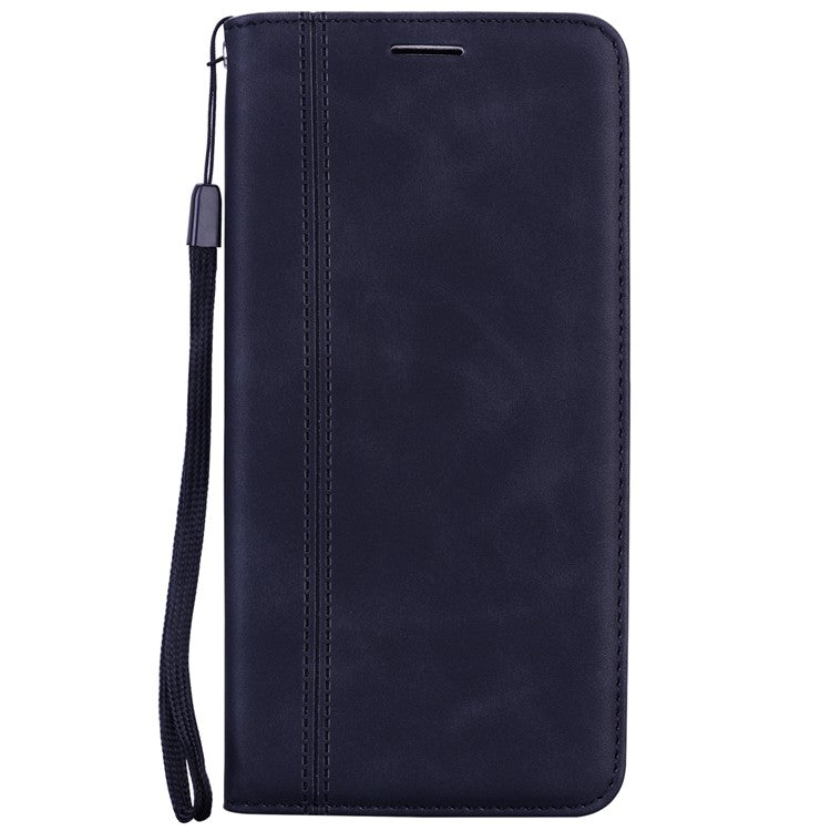 For iPhone 14 Pro Max Case Business Style Magnetic Closure Leather Phone Cover with Strap - TechGearPal