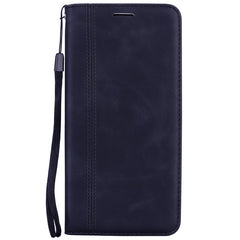For iPhone 14 Pro Max Case Business Style Magnetic Closure Leather Phone Cover with Strap - TechGearPal