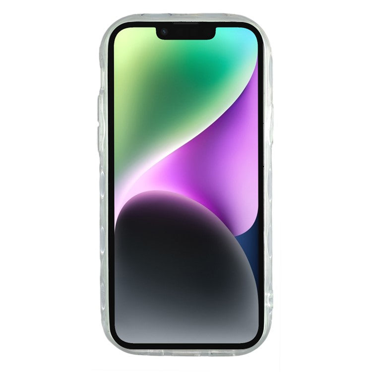 For iPhone 14 Case Inner Wave Pattern TPU + Acrylic Phone Cover - TechGearPal